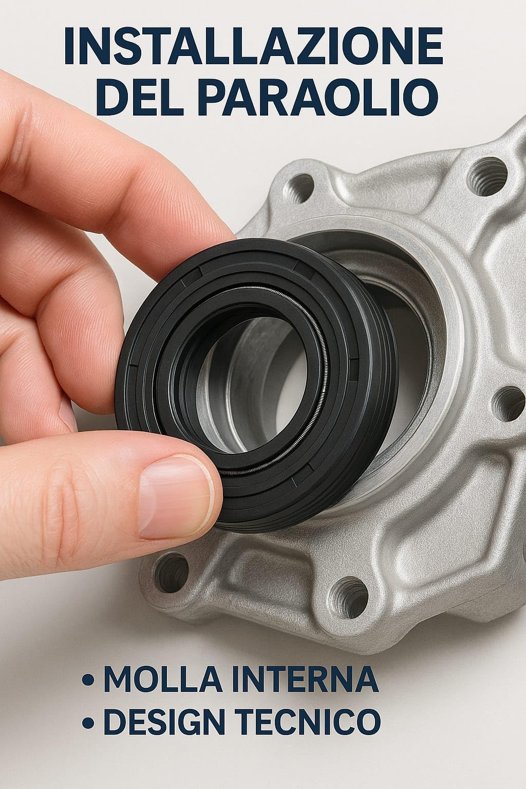 Paraolio in Gomma NBR Doppio Labbro 14x22x7mm - Anello di Tenuta per Alberi Rotanti, Riduttori, Motori Elettrici e Macchine Agricole - Guarnizione Antipolvere e Antiperdita - SAMMA PARTS