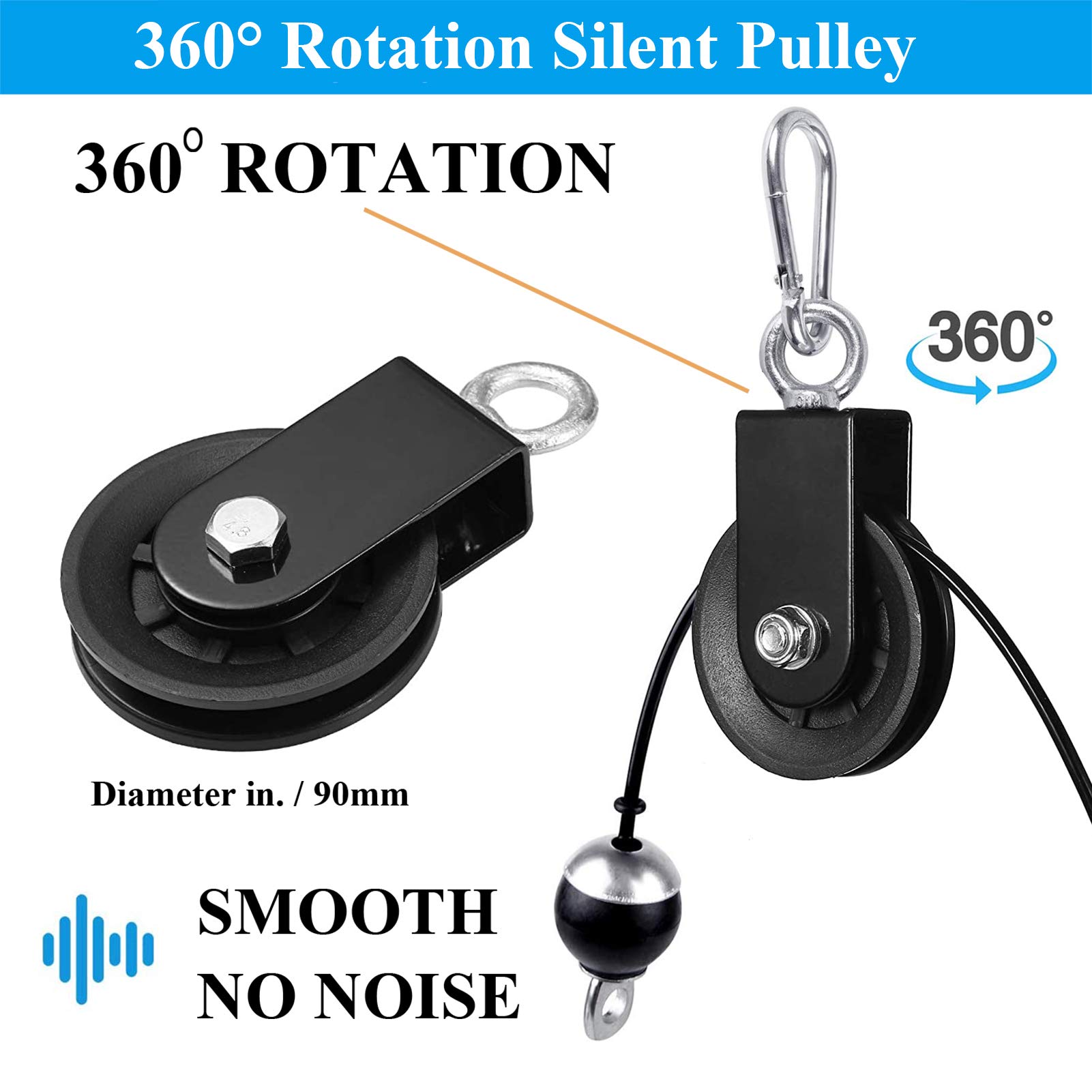 Buy SERTT LAT and Lift Pulley System Gym, Upgraded DIY Fitness Pulley