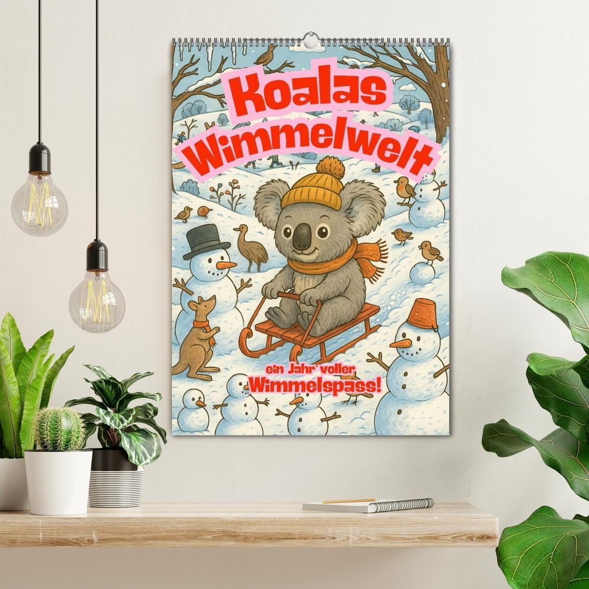 Koalas Wimmelwelt ein Jahr voller Wimmelspass! (Wandkalender 2026 DIN A2 hoch), CALVENDO Monatskalender: Der liebenswerte Koala erlebt jeden Monat ein ... Groß und Klein begeistern. (CALVENDO Spass)