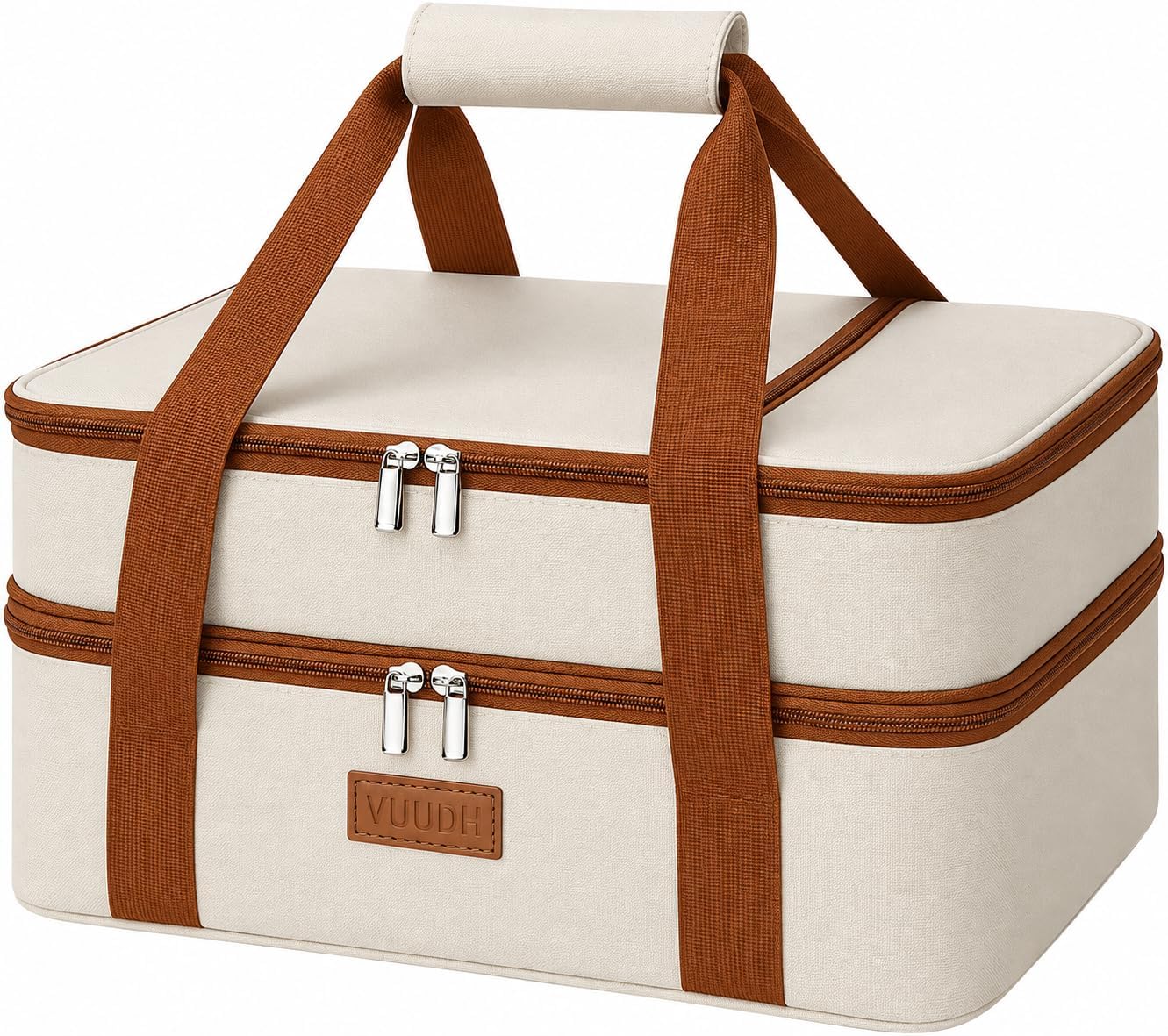 Casserole Carrier Bag, Single Insulated Food Bag, Hot Cold Lasagna Holder Tote for Picnic, Potluck or Travel, Lightweight Picnic Bag