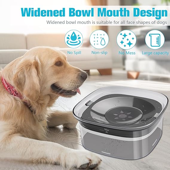 UPSKY 70oz Dog Water Bowl and Replacement Floating Disk