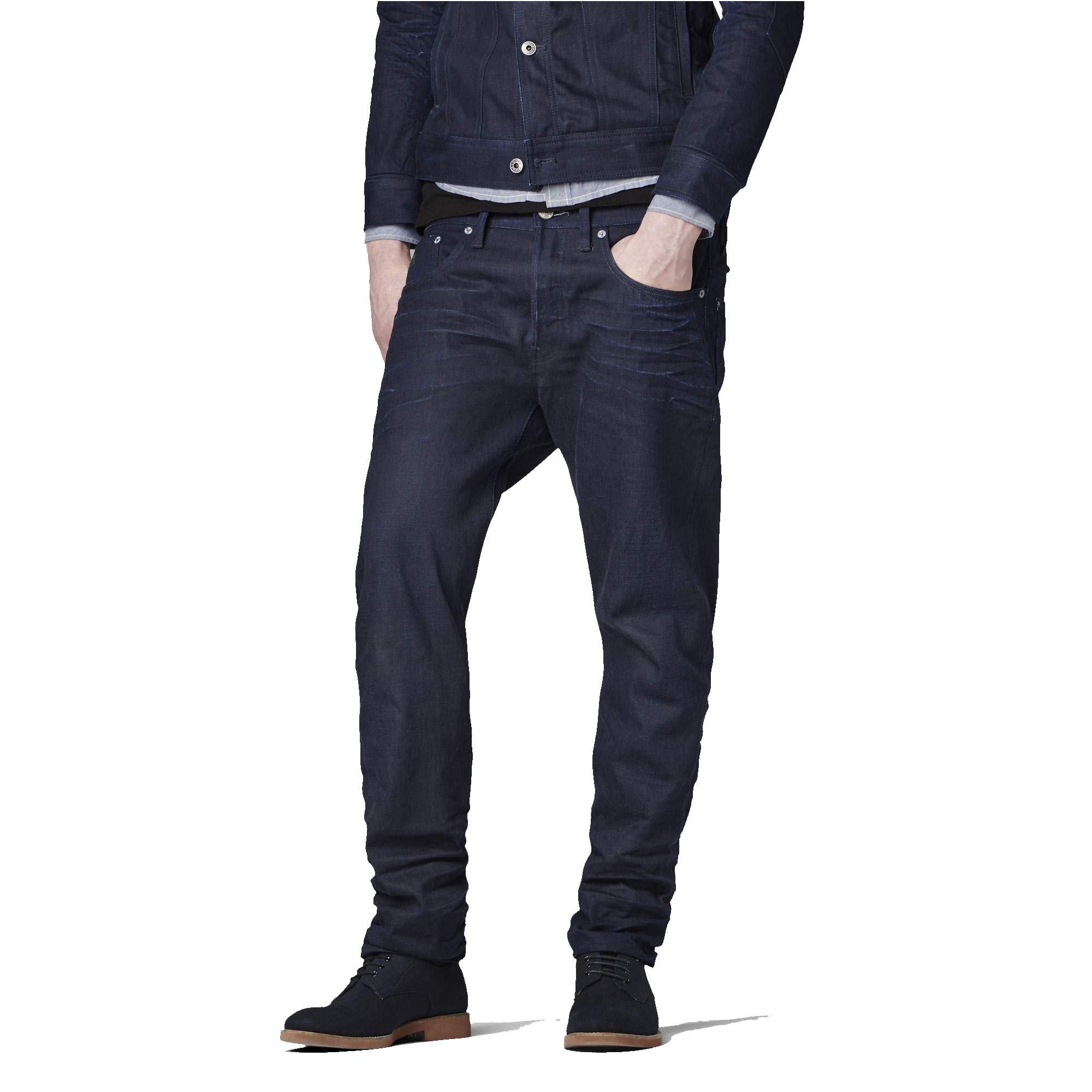 G-STAR RAW Men's 3301 Straight Classic Jeans, 3D Raw Denim 5661-1241, 31W / 32L