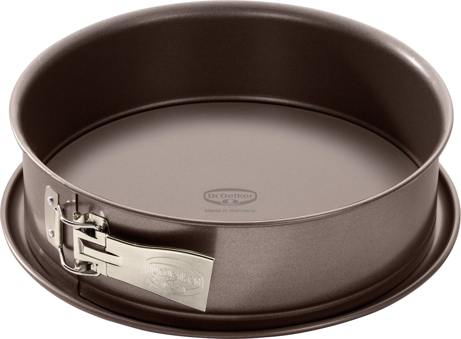 Dr. Oetker Springform mit Emaille-Servierboden Ø 26 cm Back-Edition – Backform mit keramisch verstärkter Antihaft-Beschichtung, schnitt-& kratzfester Boden, hitzebeständig bis 230°C, 2850 ml
