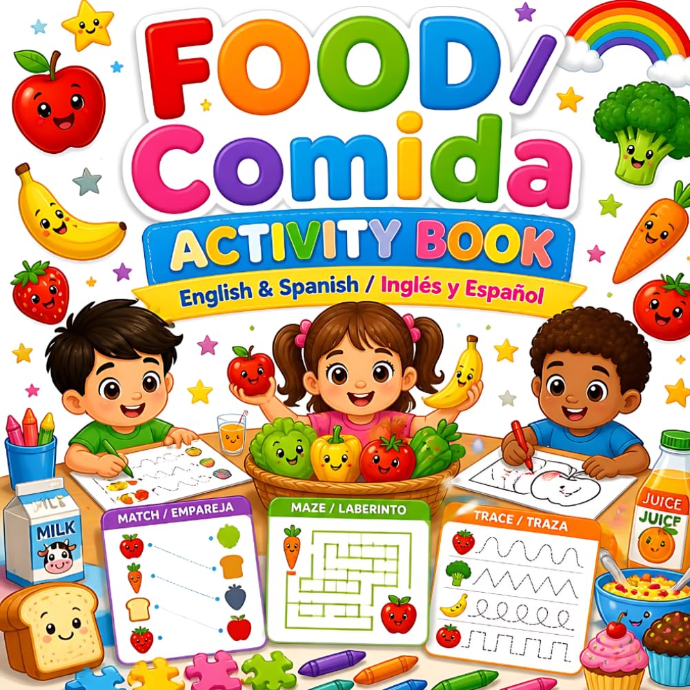 FOOD / Comida ACTIVITY BOOK: English & Spanish / Inglés y Español