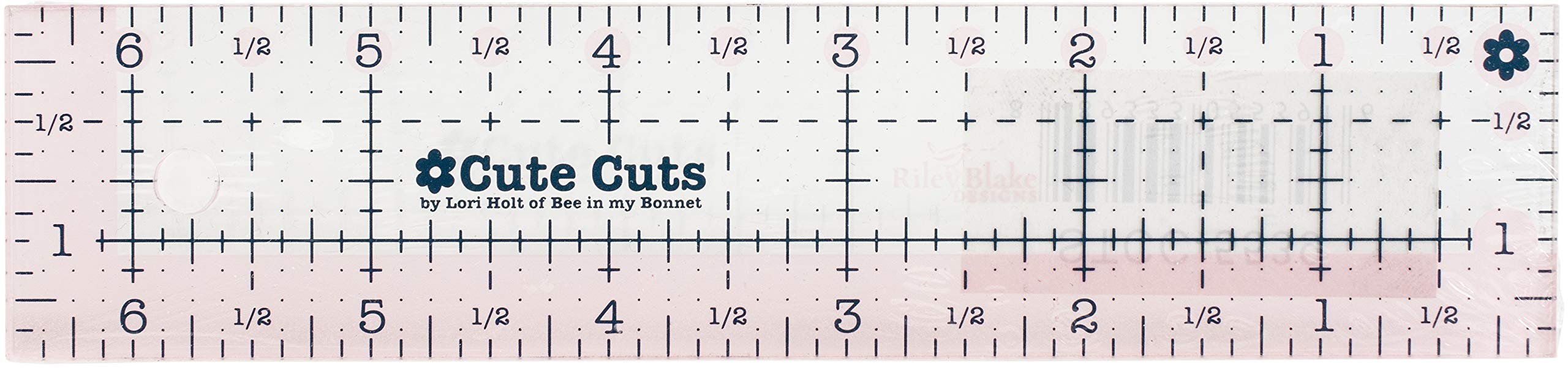 Riley Blake Cute Cuts Ruler 1.5"X6.5"-