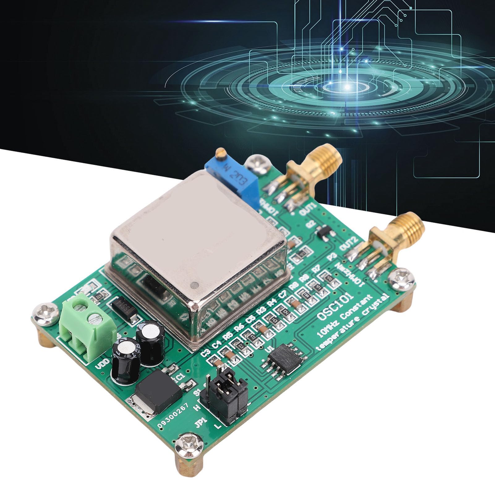 Frequenzstandardoszillator 10 MHz OCXO-Modul Kristalloszillator mit Konstanter Temperatur Dualer Ausgang 9 Frequenzvervielfachte Signale