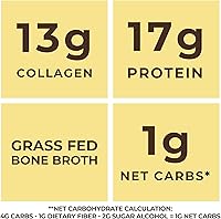 Vista 7 de Left Coast Performance Caldo de hueso de vainilla y polvo de colágeno múltiple para soporte de articulaciones, cabello, piel y uñas