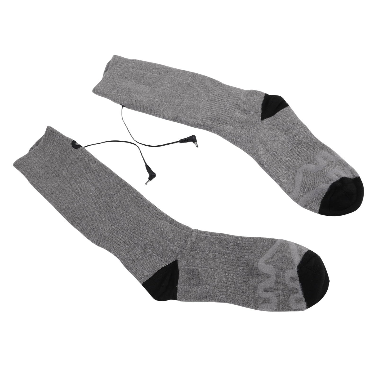 Chaussettes chauffantes électriques avancées double face pour activités de plein air d'hiver - Gris