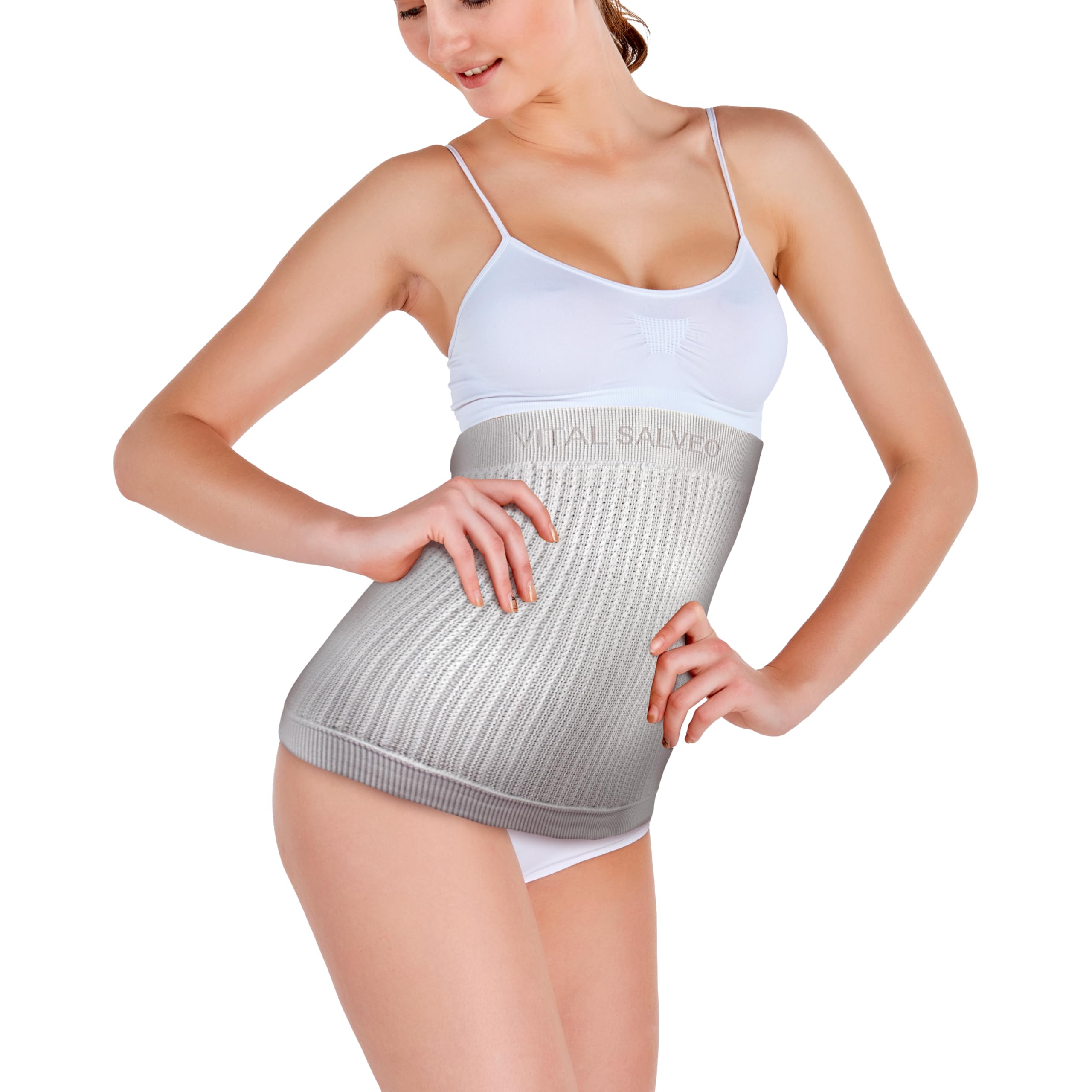 Vital Salveo Lumbar Support Back Brace – Lightweight Compression Waist Sleeve for Daily Comfort & Posture Stability (One Size)