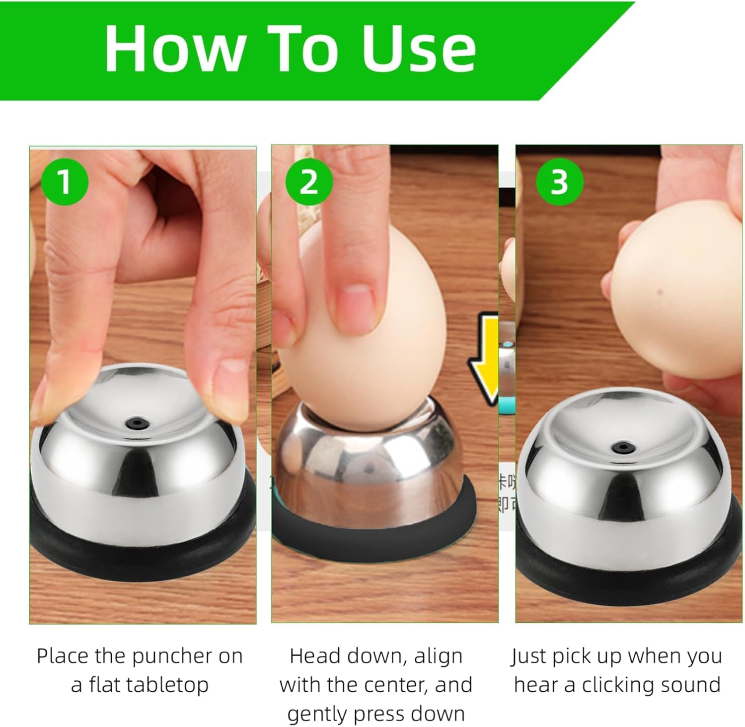 Eierpiekser Aus Edelstahl - Eierstecher Und Eierlocher Für Perfekt Gekochte Eier Ohne Platzen