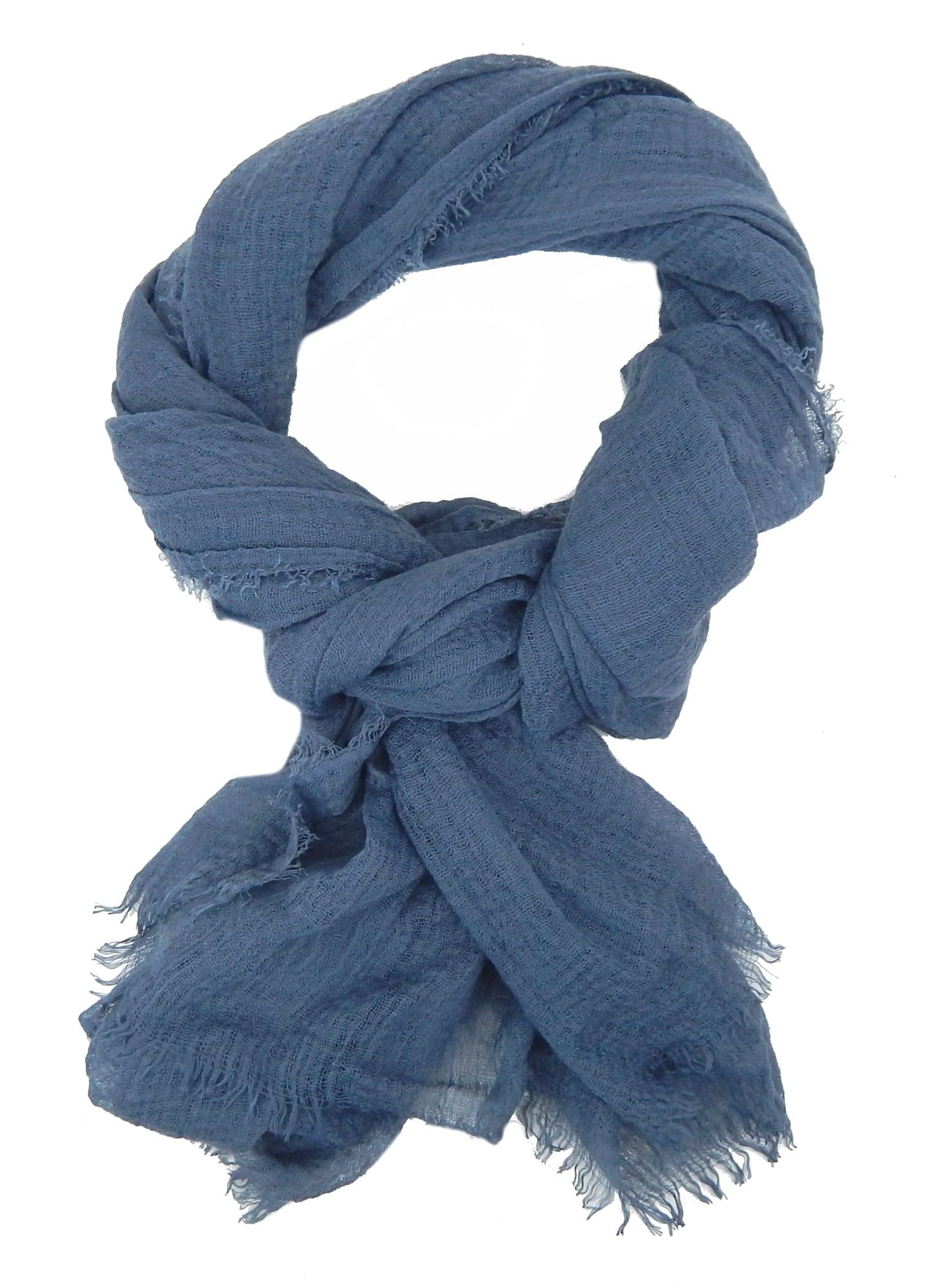 Ella Jonte Men's Lightblue Scarf Lightweight Soft Scarf Plain, One Size