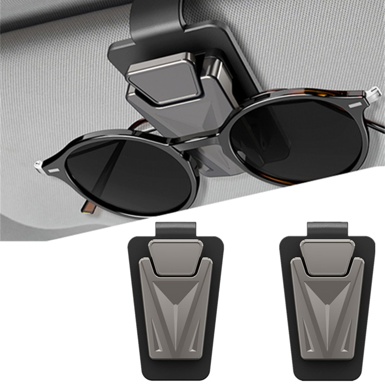 GFJGHDR Glasses Holder for Zeekr 009 2023-Present, Metal Clip