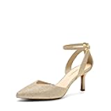 Pointed Closed Toe Kitten Heels Stiletto Ankle Strap Women's Pumps Shoes for Women Wedding Party Dress Sandals