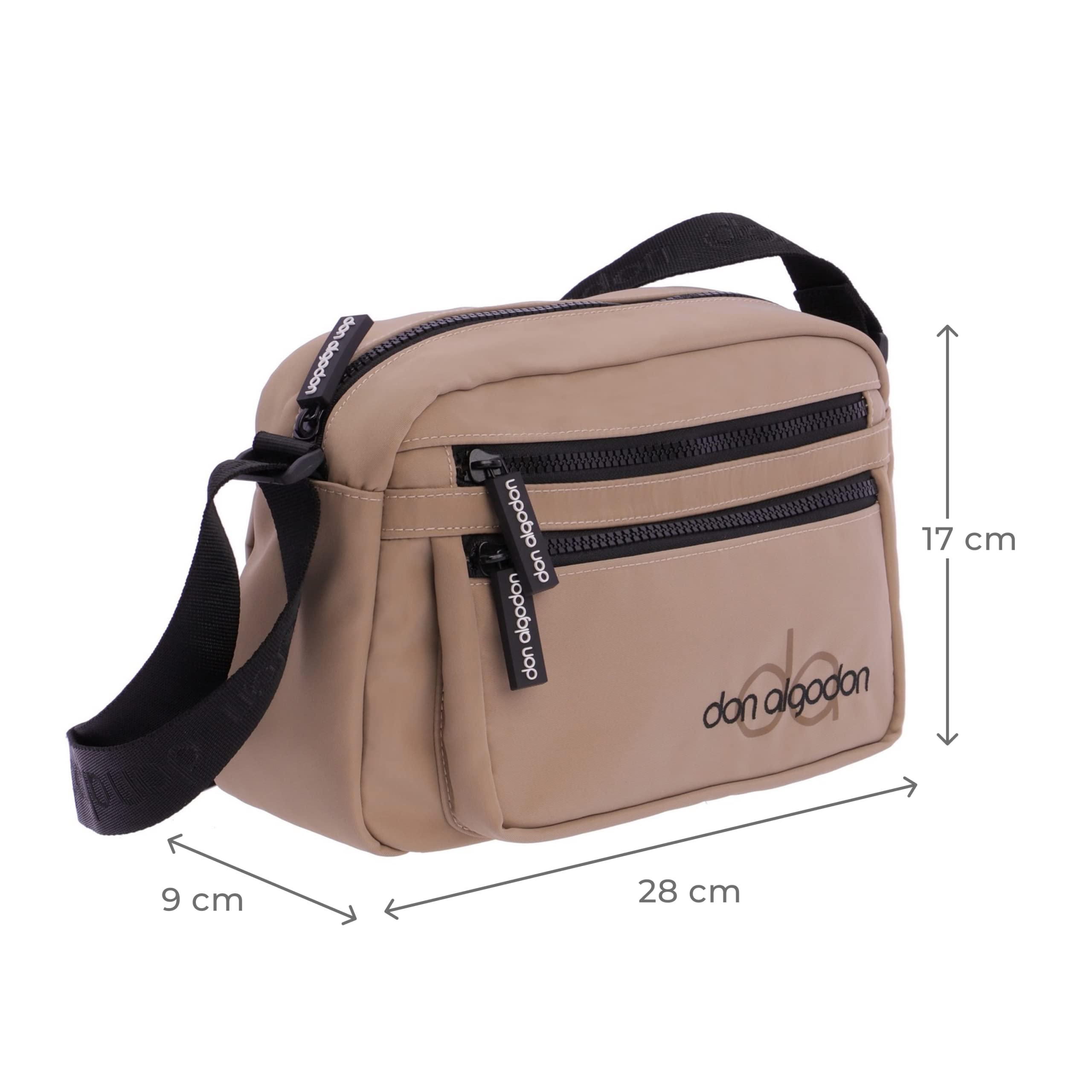 Don Algodón Zeno, Bolso Bandolera Mujer, 25 x 9 x 17 cm