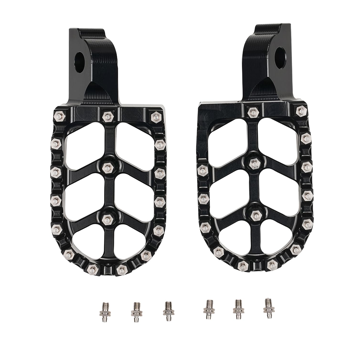 Motorrad Fußrasten für Beta 50, Motocross Fußrasten CNC Aluminum für Beta 50 RR RR 50 RR50 50RR Beta 50CC Enduro Pit Beta 50 RR 50 RR50 50RR 50 RR Enduro Bike Motocross Schwarz