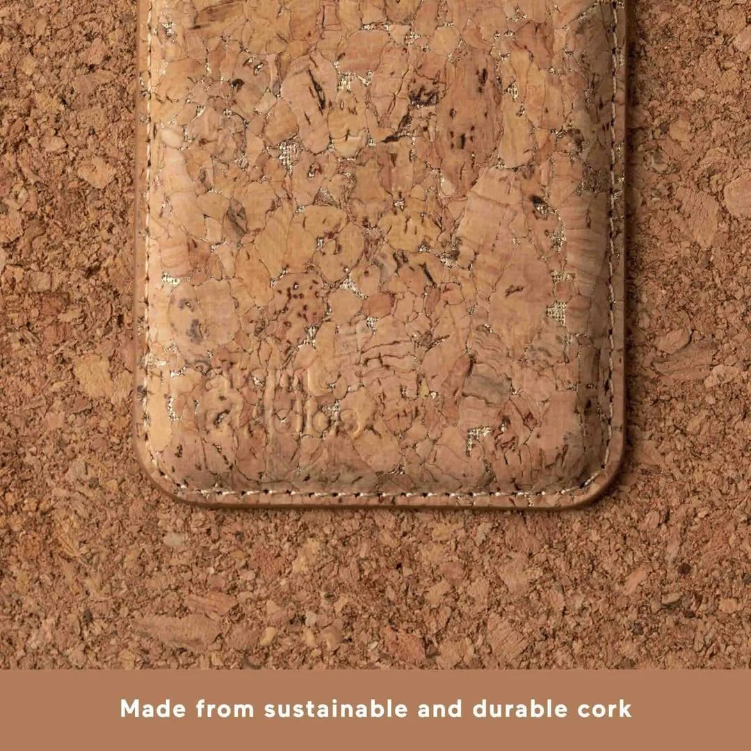 Atom Studios for Magsafe Wallet, Slim Strong Magnetic Wallet for iPhone 17/16/15/14/13/12 Series, and Selected Samsung Devices, Made from Natural Sustainable Cork image 2