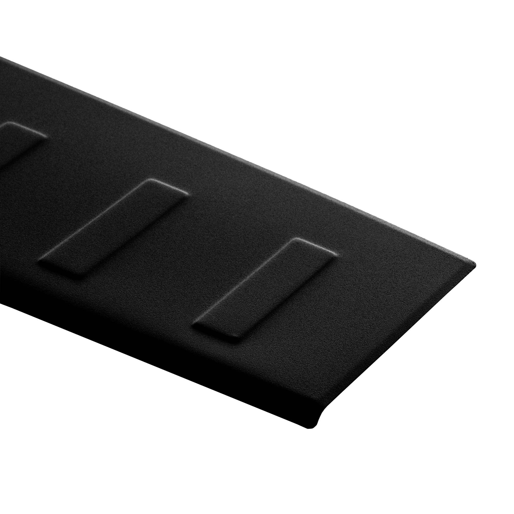 Aroba AR1150-PB Edelstahl Schwarz Pulverbeschichtet Ladekantenschutz kompatibel mit Mercedes Benz V Klasse & Vito ab BJ. 5.2014> passgenau Abkantung Farbe Schwarz