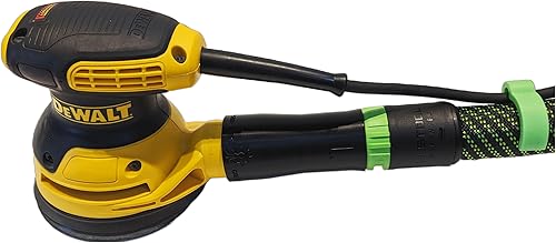 Miniatura 8 de Adaptador de vacío para lijadoras Dewalt o Craftsman, colección de polvo, Galactic Gadgets (Festool 1.063 in - Verde neón)
