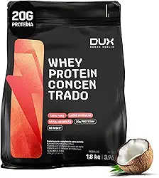 Whey Protein Concentrado Coco Refil 1.8kg – Contribui Para o Ganho Muscular Hipertrofia – Dux Human Health
