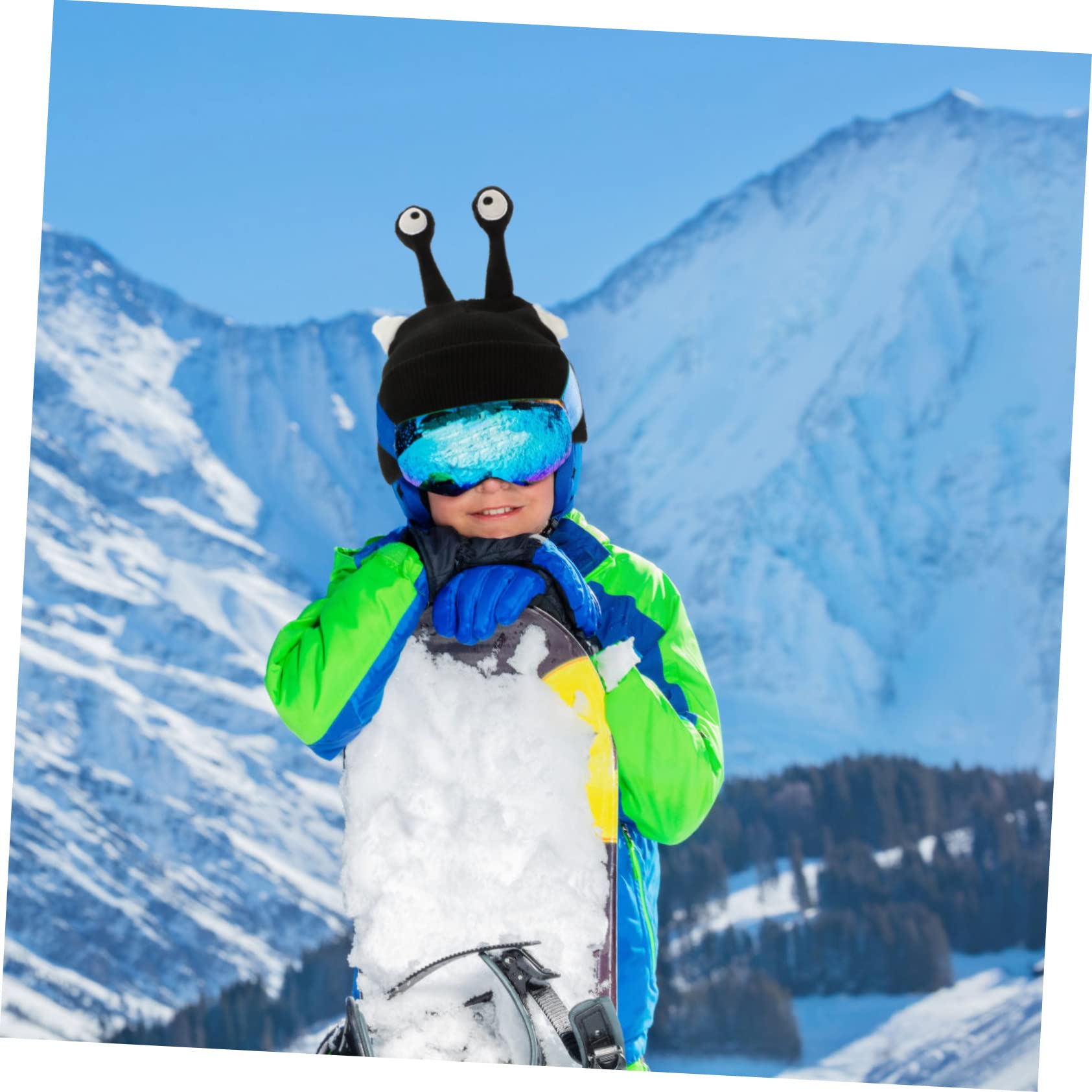 BESPORTBLE 2 Pièces Housse de Casque de Ski Fournitures de Sports de Neige Fournitures de Ski en Plein Casque Snowboard Casque Ski Couvre-Casque élastique Housse de Casque Lavable Fil