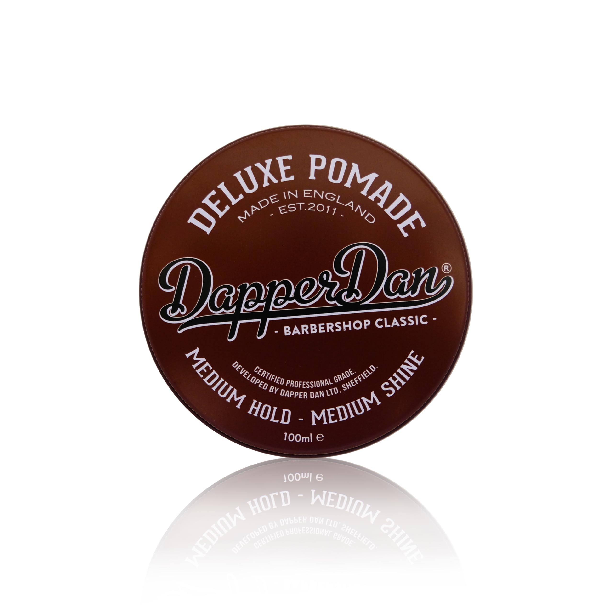 Dapper Dan Deluxe Pomada, Medium Hold Medium Shine, wszechstronna, elastyczna, na bazie wody, profesjonalny wygląd, 1 x 100 ml