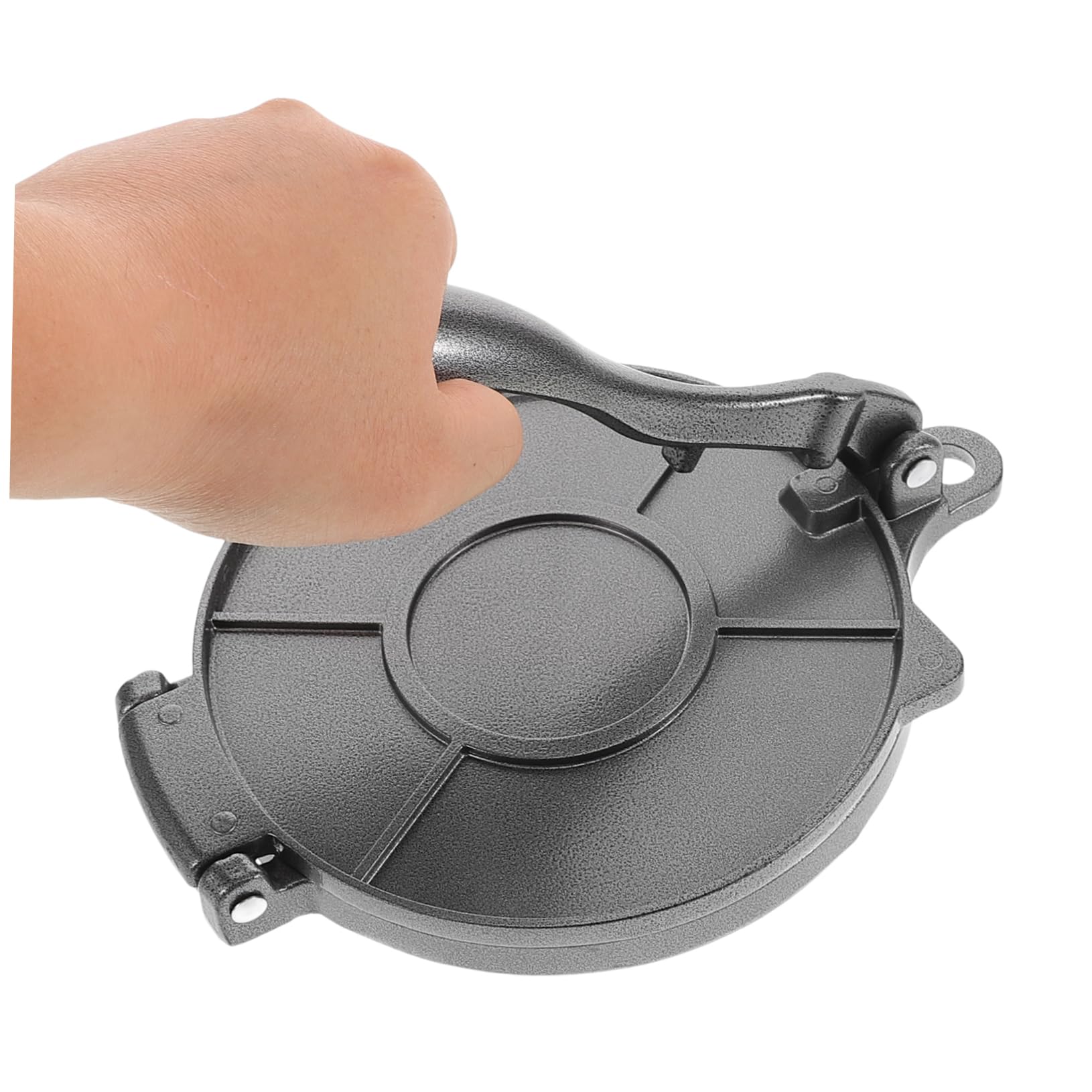 Cabilock Tortillapresse Klappbare Struktur 16,5cm aus Aluminiumlegierung Schwarz für Küche und Teig für Tortilla und Mehltortilla