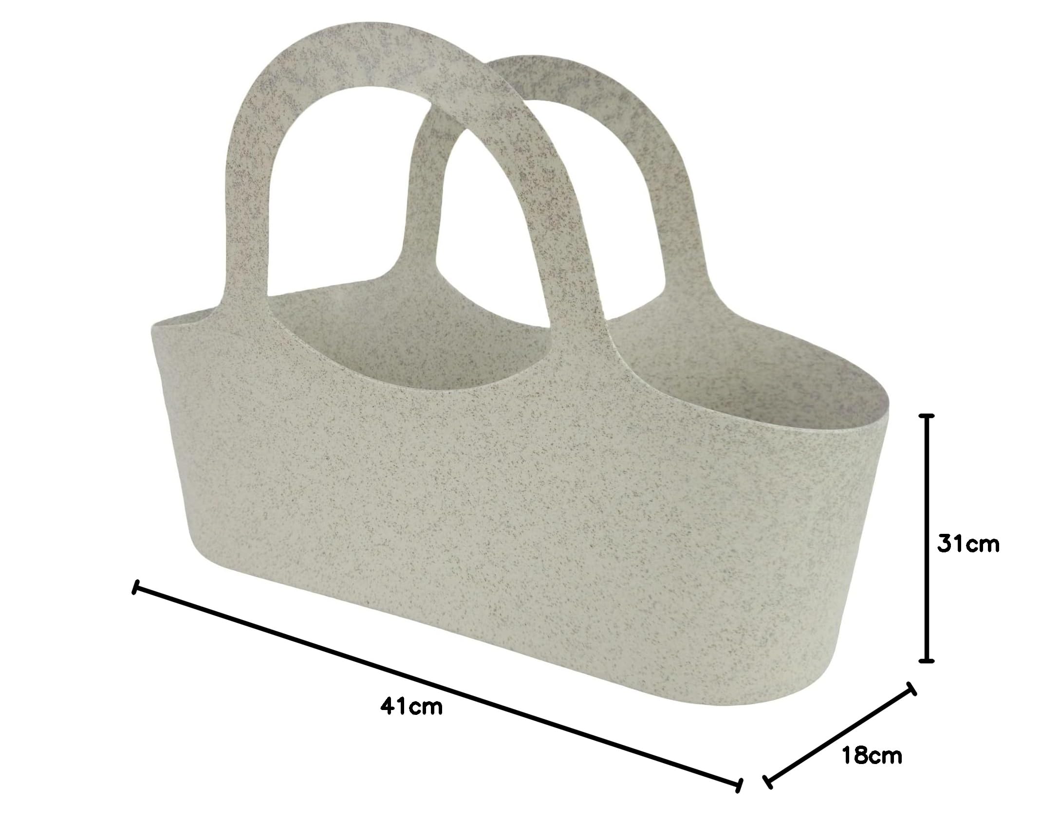 Tera - Bolsa porta plantas aromáticas y macetas de interior y exterior – Jardinera de balcón de polipropileno reciclado, resistente a los rayos UV, con asas, 43 x 18 x 31 cm – Ideal para albahaca