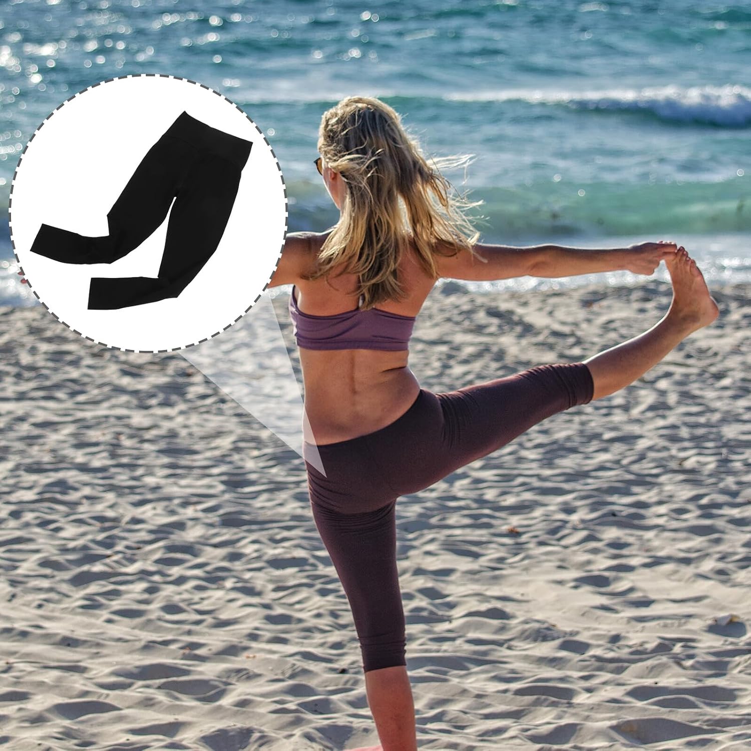 Maternity Leggings Over Belly Pregnancy Compression Pants Seamless Elastic Yoga Workout Tights for Pregnant Women Black XXL