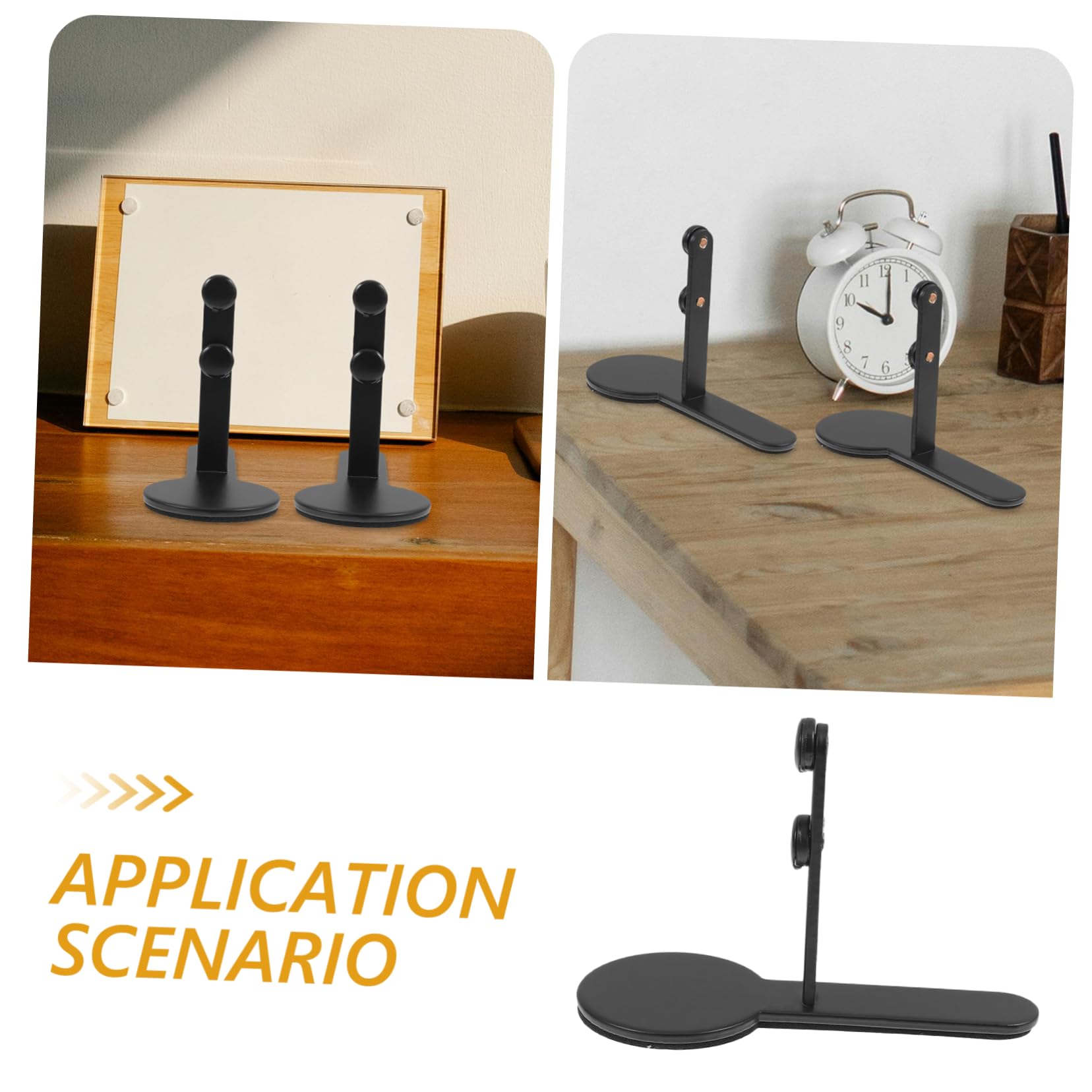 Alipis Pegboard Desk Clamp Pair Table Pegboard Bracket Space-Saving Stand for Office Decorations and Books