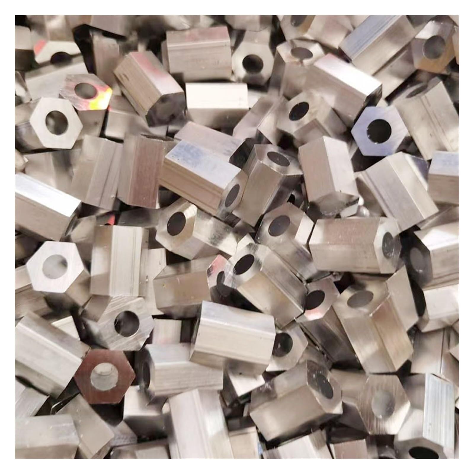 6063 Aluminium Sechskantrohr - Hohlstange für DIY Modelle(49cm-1pc,S-14-x-D-6-mm)