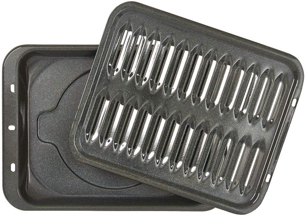 GE WB48X10056 Large Broiler Pan and Rack 12-3/4 x 16-1/2-Inch