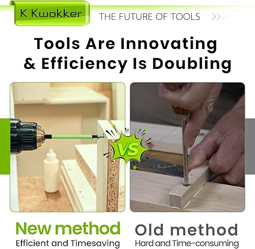 Miniatura 3 de TLEEP SAE - Juego de 10 brocas Allen de cabeza hexagonal de 14 pulgadas de largo, 564 a 516 pulgadas, puntas magnéticas, juego de puntas magnéticas