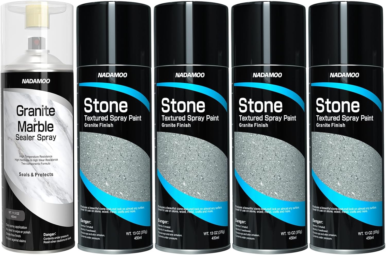 NADAMOO Countertop Sealer and Stone Texture Spray Paint 4 Cans