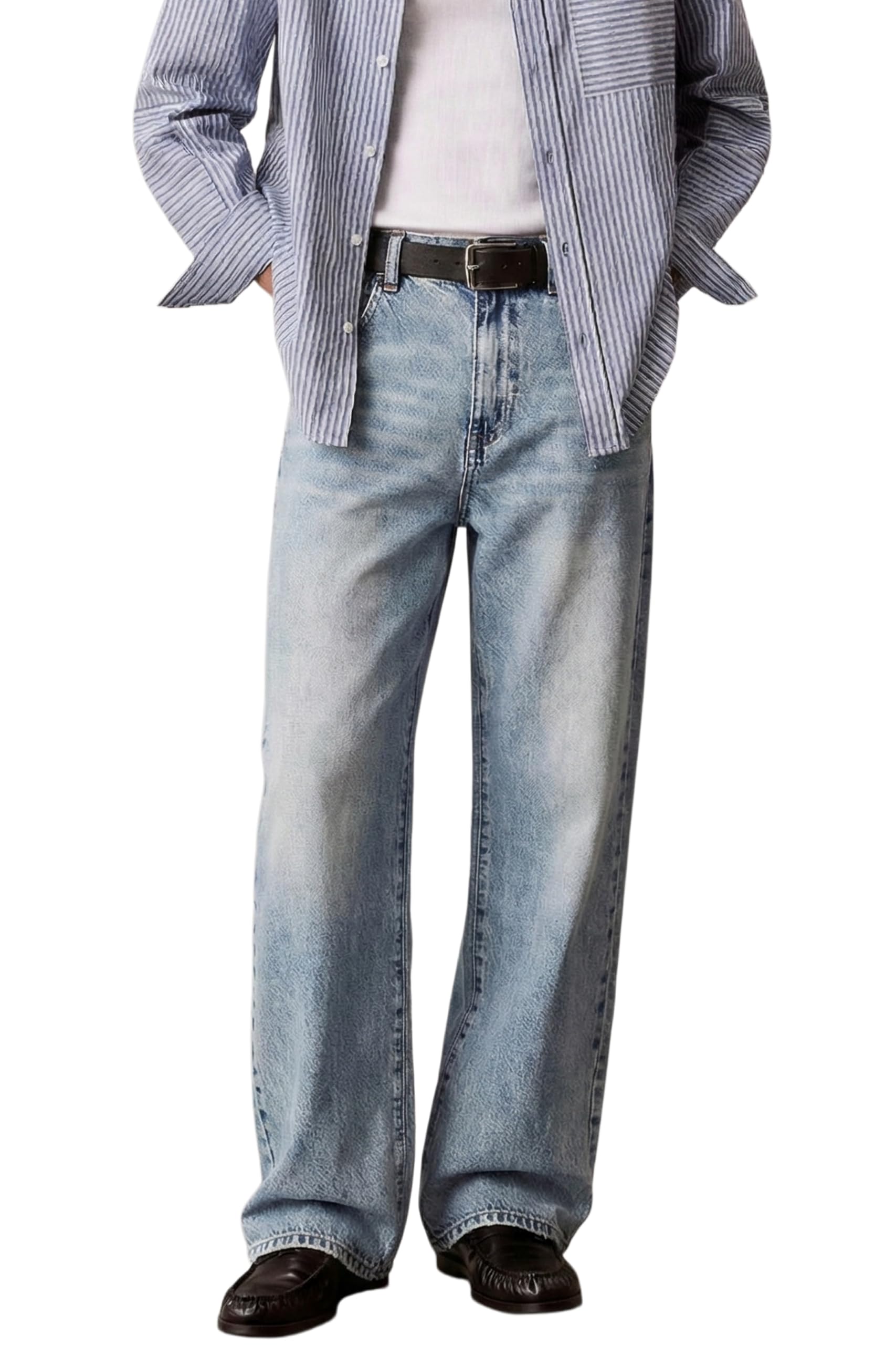 Mens Baggy Jeans Wide Leg Loose Fit Denim Pants Casual All Season Everyday Trousers Old Money Quiet Luxury