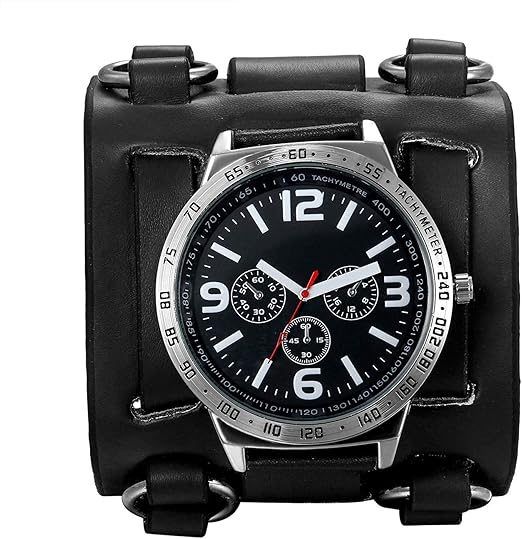 Amazon Lancardo 腕時計 メンズ ウォッチ ブレスレット スポーツ 3atm 防水 レザーバンド クオーツ ファッション カジュアル ビジネス 彼氏プレセット ブラック メンズ腕時計 腕時計 通販