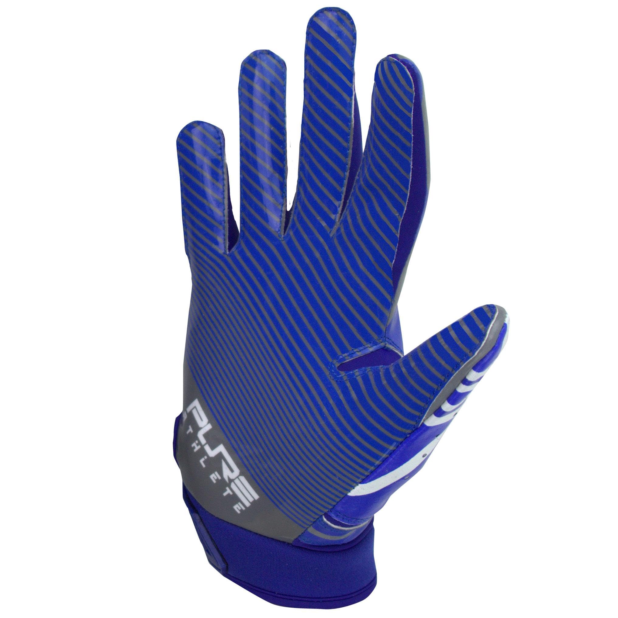 Pure Athlete - Guantes de Silicona para Receptor de fútbol - Tecnología de Agarre de Silicona Elite-Stick - tamaños para Adultos