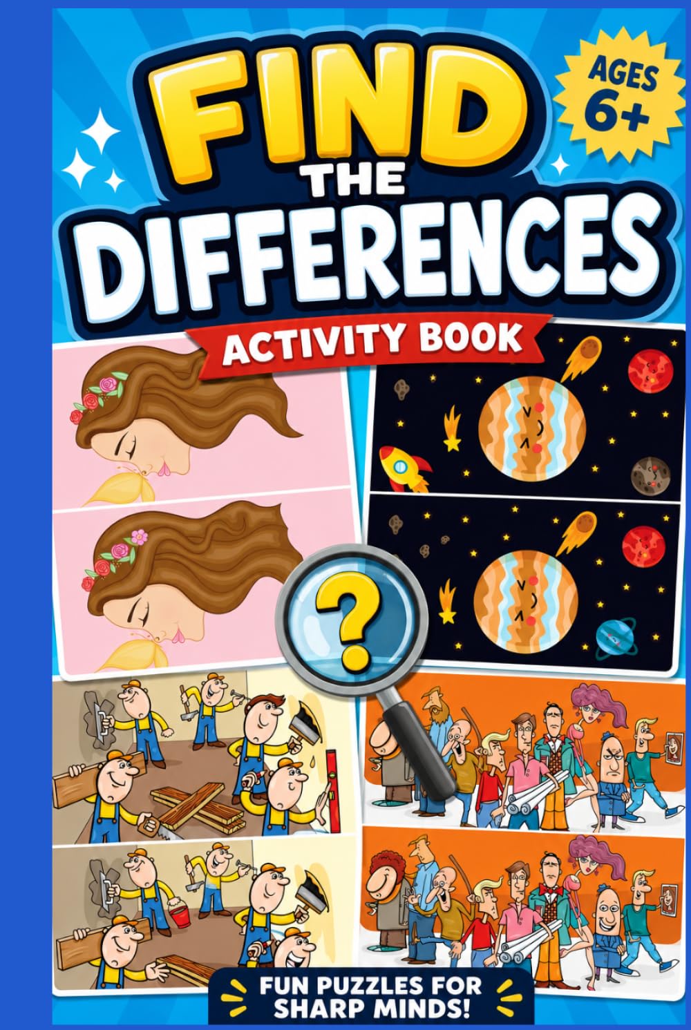 Find the Differences Activity Book: fun Puzzles for Sharp Minds