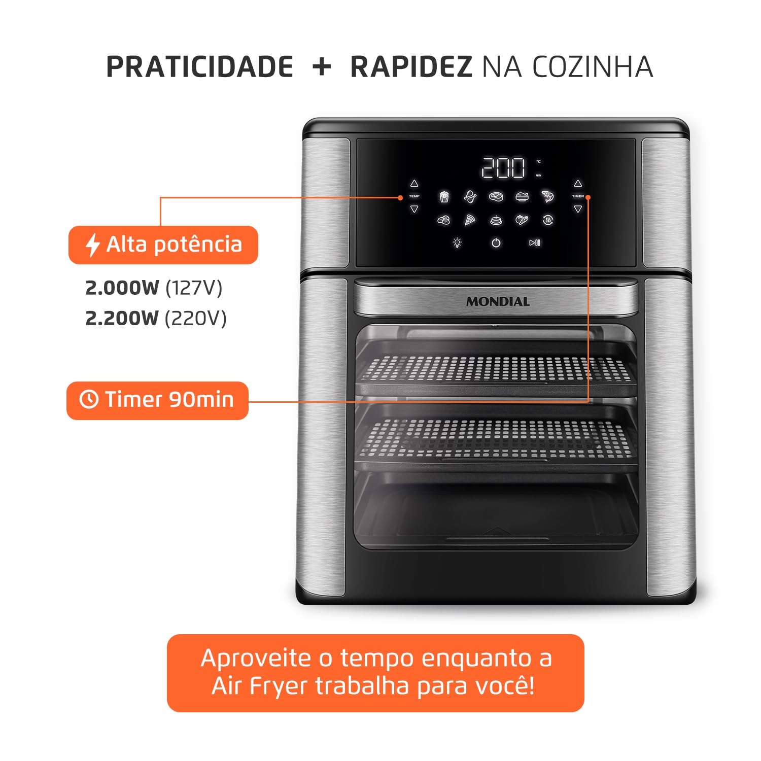 Mondial Fritadeira Air Fryer Forno Oven 12L: A Revolução na Sua Cozinha Chegou em 2026!