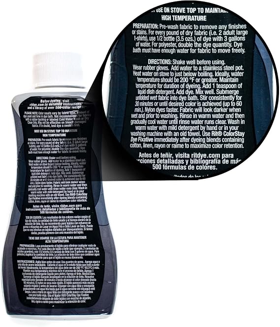 Synthetic RIT Dye Wide Selection of Colors + Color Fixative