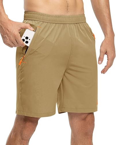 Miniatura 2 de TBMPOY Pantalones cortos de senderismo para hombre de 7 pulgadas, de secado rápido, atléticos, gimnasio, deportes al aire libre, entrenamiento,