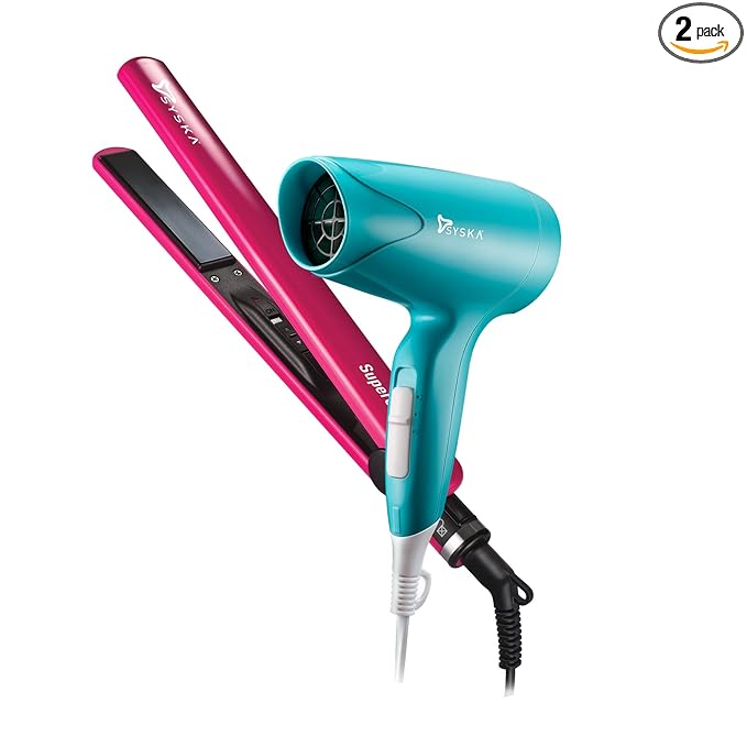 Syska hair straightener and curler combo Clearance