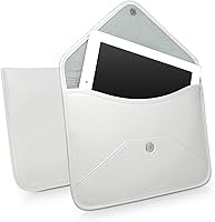 Vista 2 de BoxWave Funda compatible con Chuwi HiPad X - Elite - Funda de cuero sintético con diseño de sobre, color blanco marfil