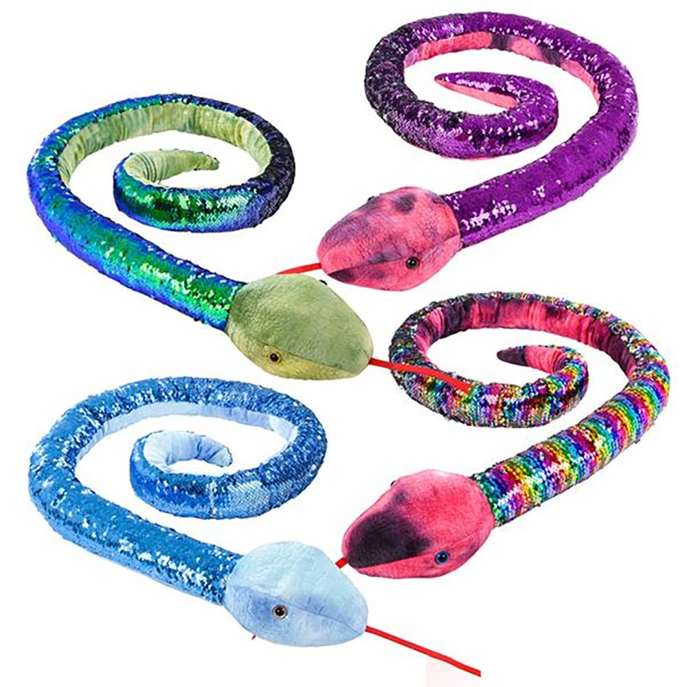 Photo 1 of Bottles N Bags 67" Plush Sequin Snake