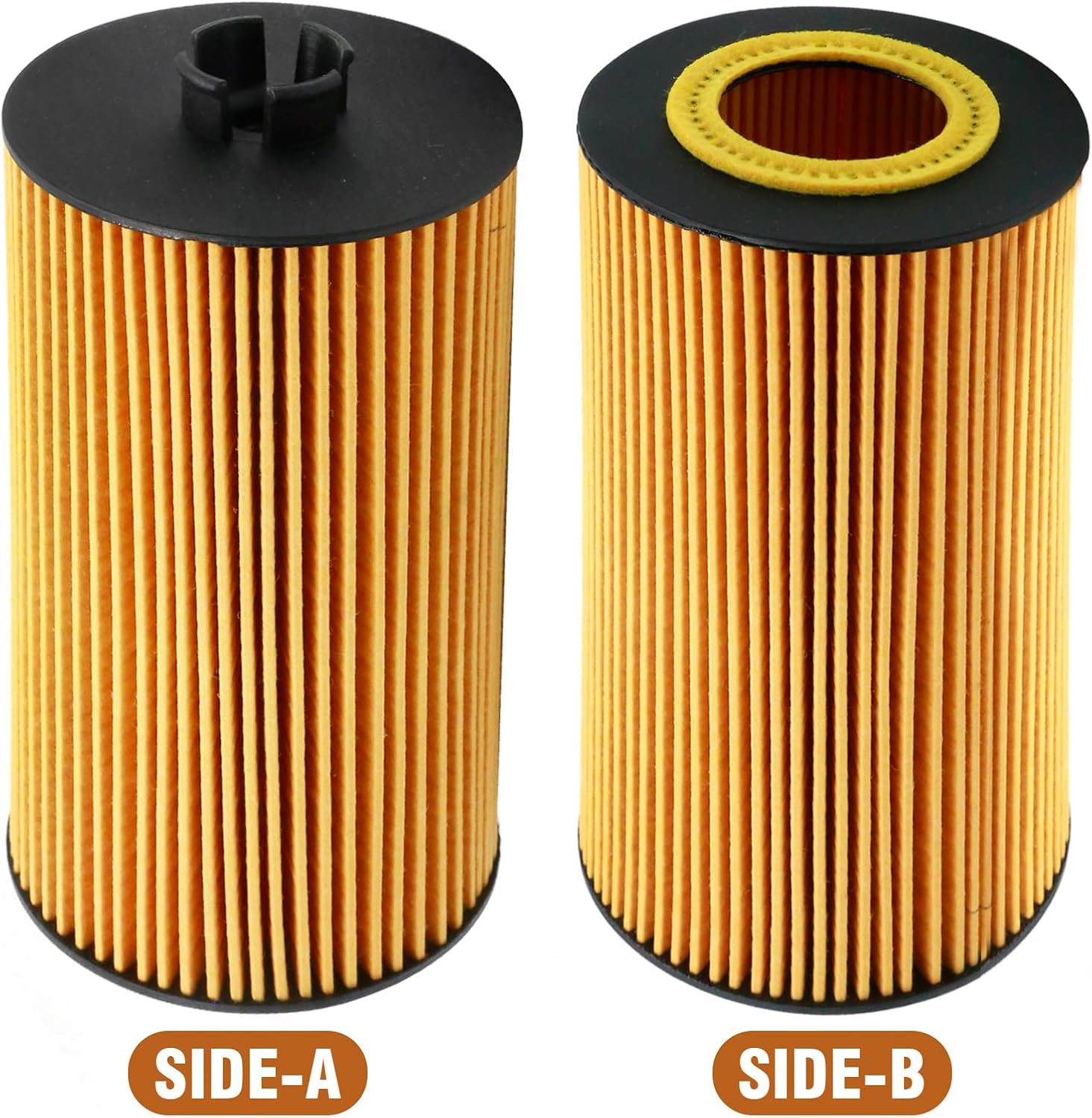 Saihisday FL2016 4Pcs Oil Filter, Replacement for E-350 Super Duty 2004-2010 6.0L Replacement for Excursion 2003-2005 6.0L, Replaces 3C3Z-6731-AA CH9549 57311