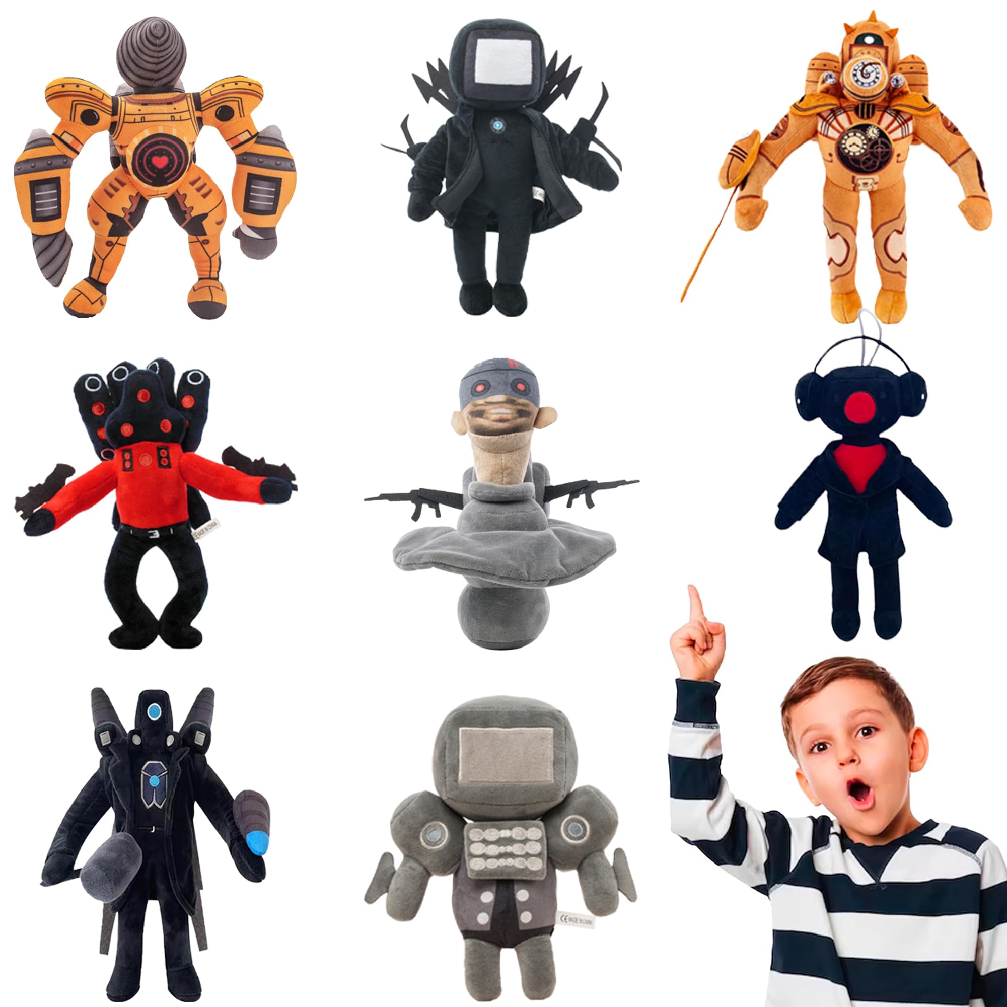 Amazon.co.jp: BUYMENOW トイレマン ぬいぐるみ - 2個セット クロック