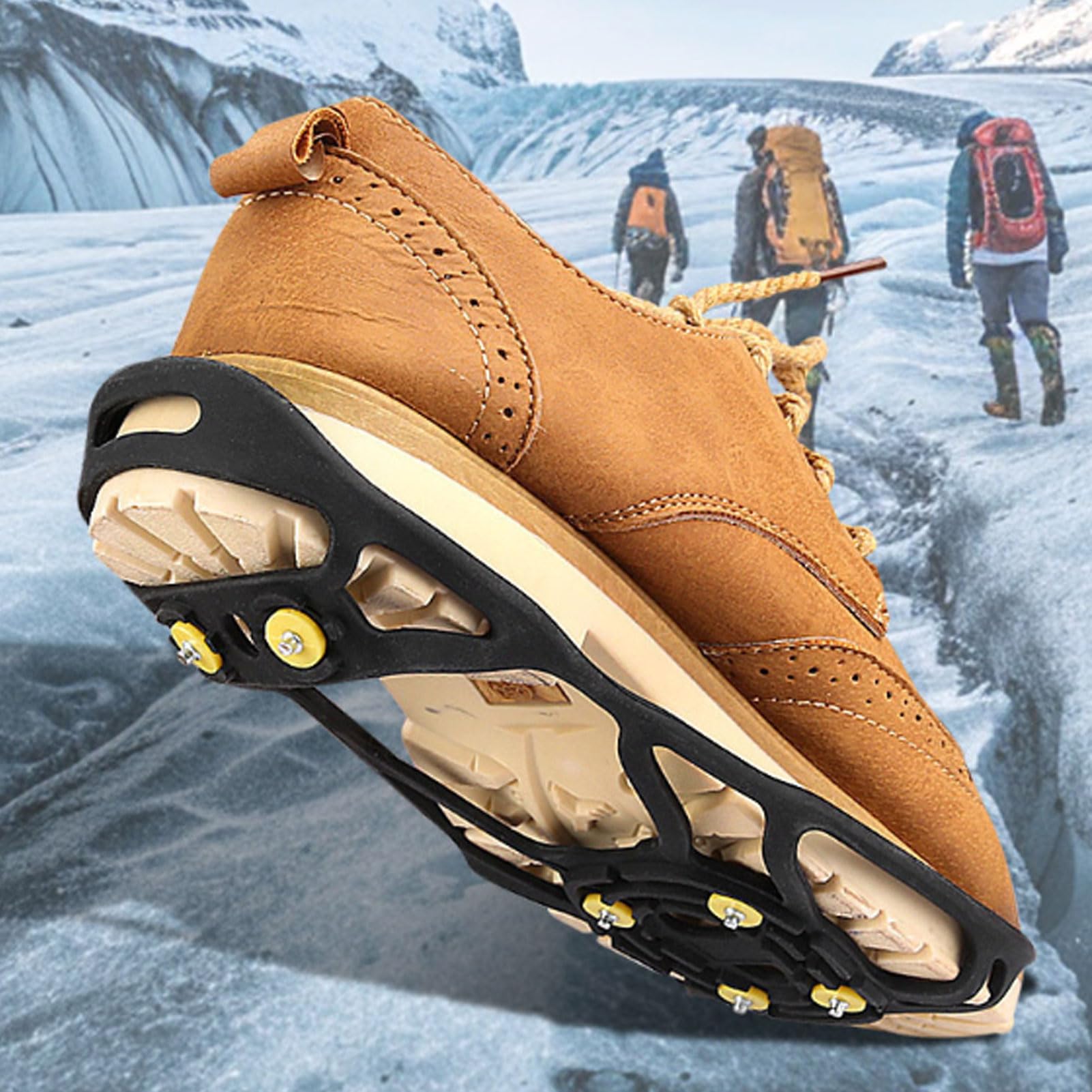 Ice Snow Traction Cleats Shoe Spikes Winter Grips Outdoor Crampon Cleats