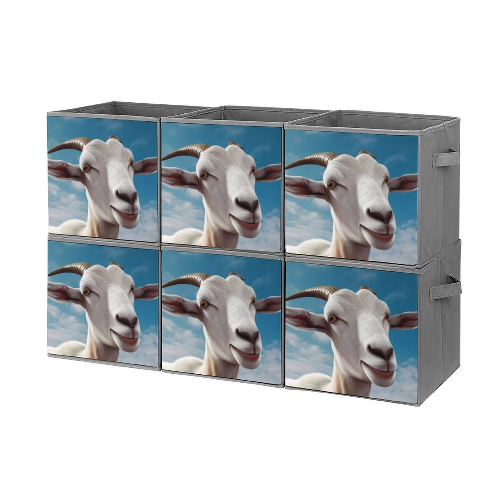 Organisateur de vêtements chèvre pour optimiser vos placards avec 6 bacs pliables de 27 cm