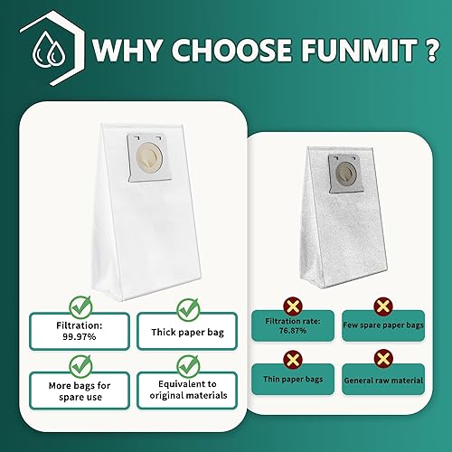 Miniatura 6 de Funmit Bolsas de vacío HEPA IB600 compatibles con aspiradora vertical Kenmore Intuition de todos los modelos, BU4050 BU4021 BU4022 BU4020 BU4018