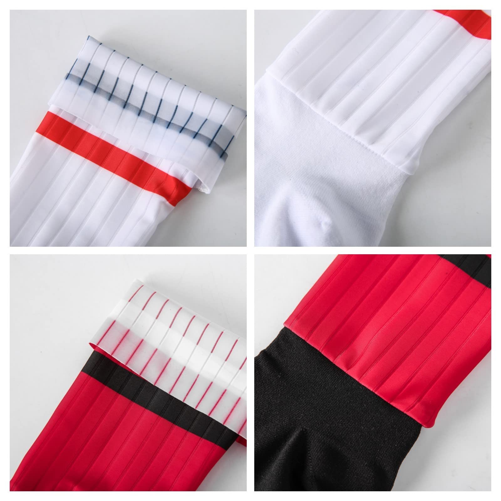 Socken Herren Anti Rutsch Silikon Aero Socken White Line Herren Fahrrad Sport Lauf Socken 6St