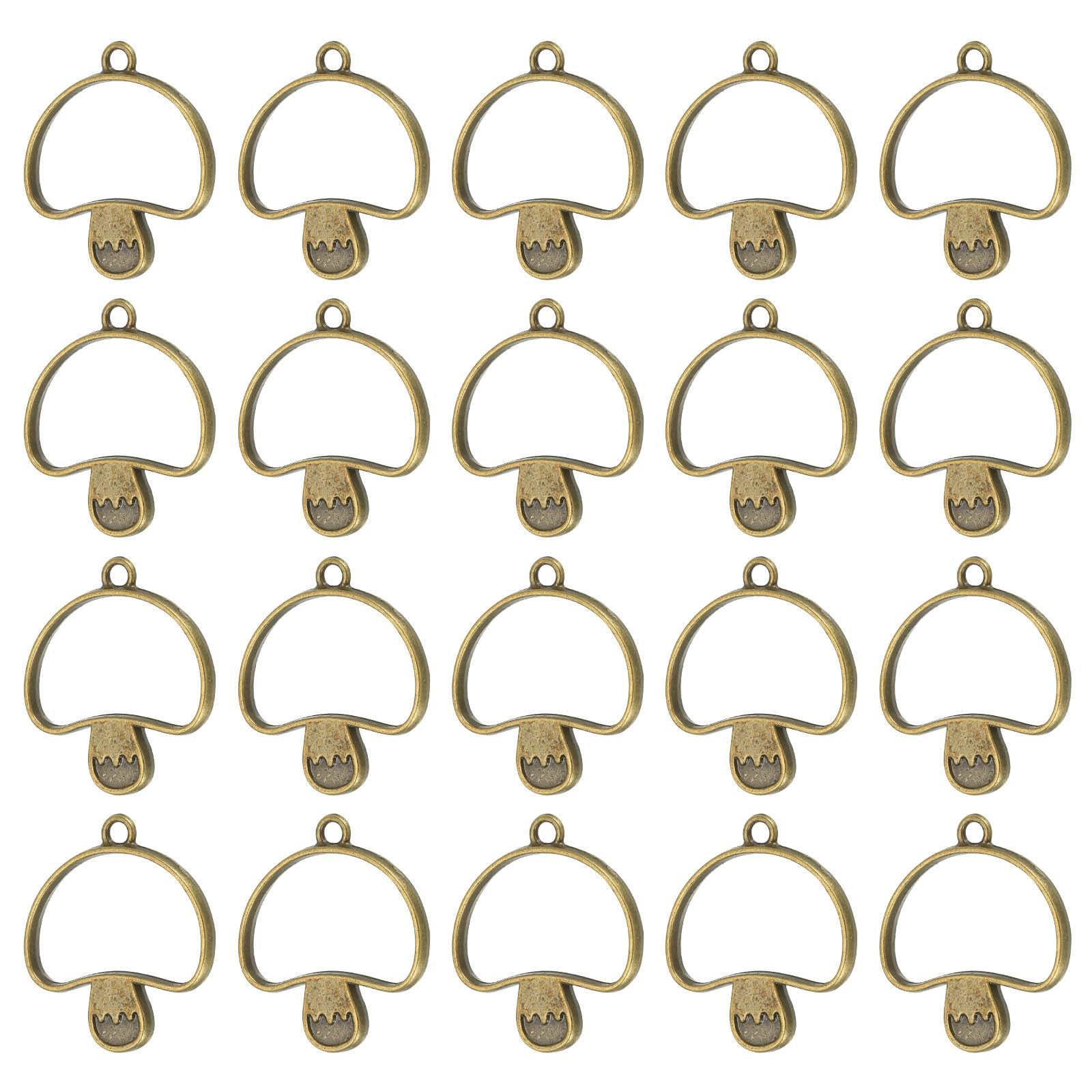 Pendentifs champignon à dos ouvert pour réussir vos inclusions de résine